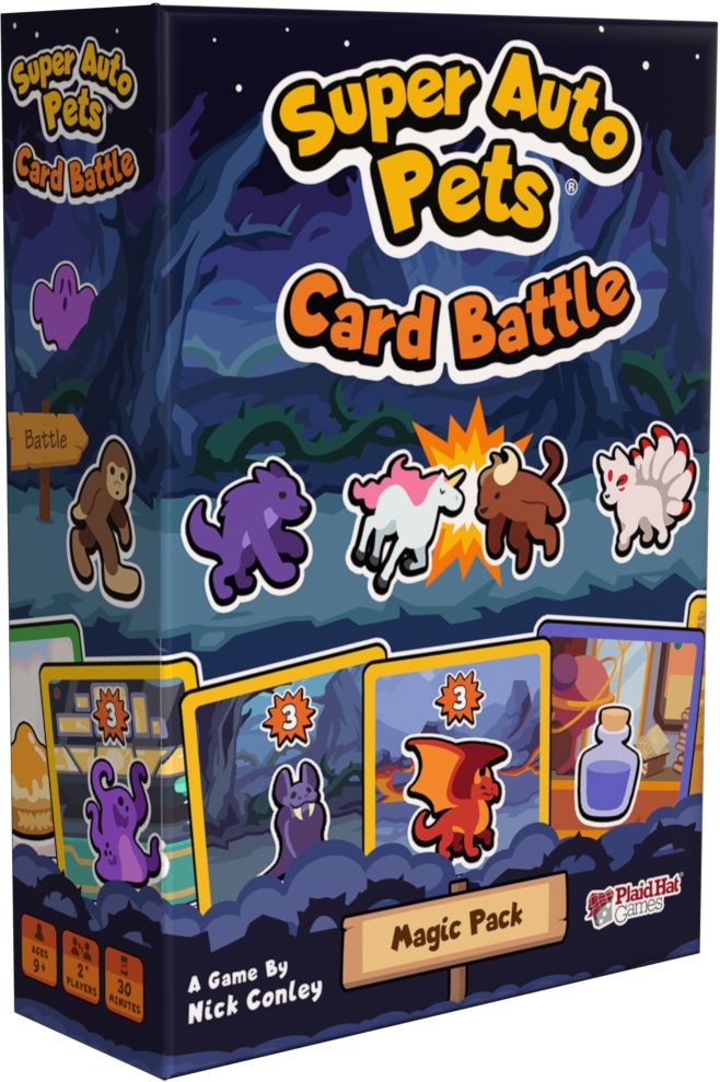Super Auto Pets Card Battle: Magic Pack Card Games Plaid Hat 