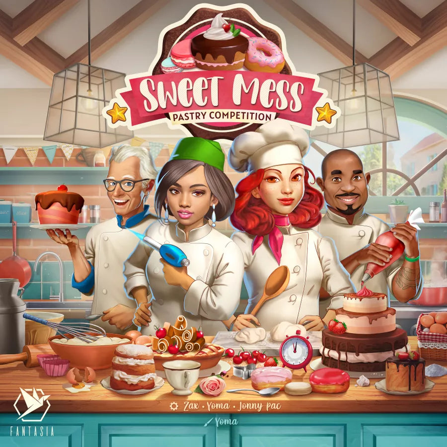Sweet Mess Board Game: Pastry Competition Board Games Fantasia Games