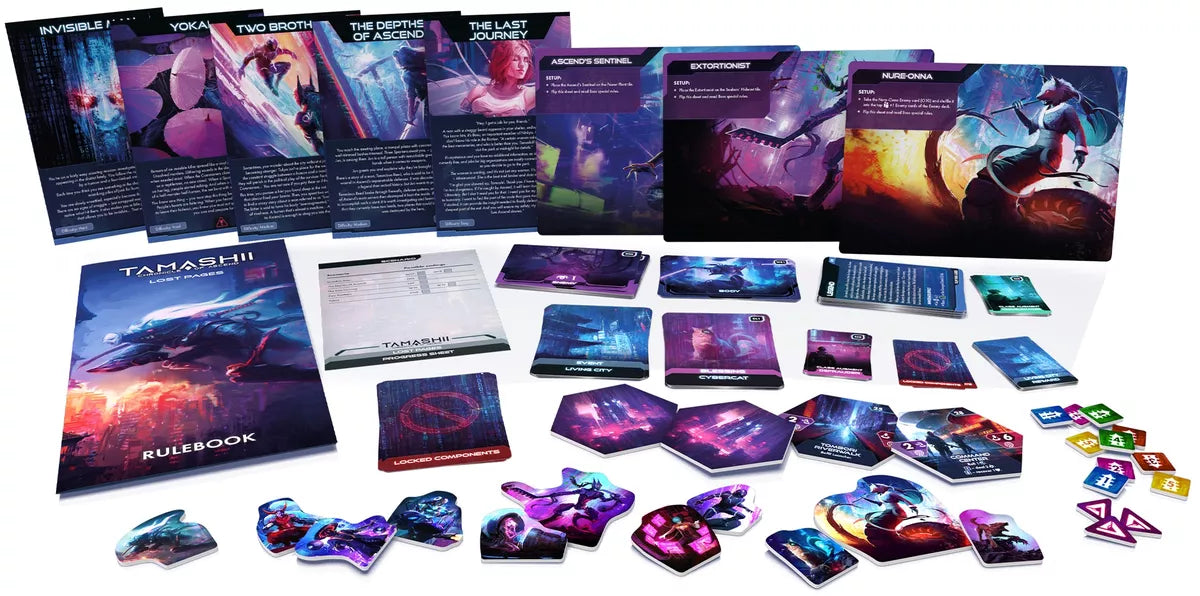 Tamashii: Chronicle of Ascend - Embark on an Epic Journey in a Mythical Adventure! Sci-Fi Strategy Game, Ages 14+, 1-4 Players, 45-90 Min Playtime, Made by Awaken Realms Tamashii: Chronicle of Ascend - Embark on an Epic Journey in a Mythical Adventure! Sci-Fi Strategy Game, Ages 14+, 1-4 Players, 45-90 Min Playtime, Made by Awaken Realms