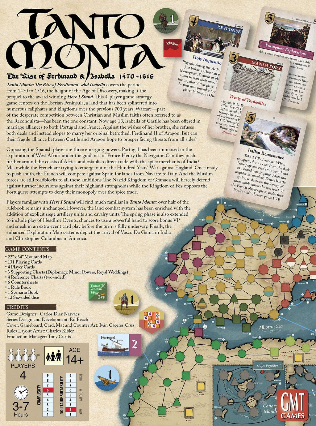 Tanto Monta: The Rise of Ferdinand and Isabella Board Games GMT Games