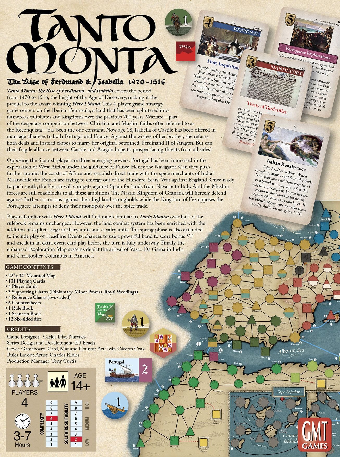 Tanto Monta: The Rise of Ferdinand and Isabella Board Games GMT Games