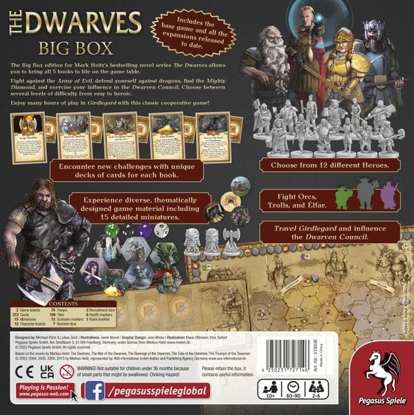 The Dwarves Big Box Board Games Pegasus Spiele