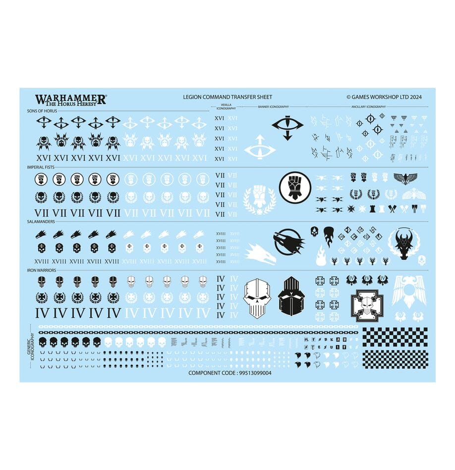 Warhammer Horus Heresy - Legiones Astartes: Escuadrón De Mando MK III, 5 Miniaturas De Plástico Para Montar Y Pintar