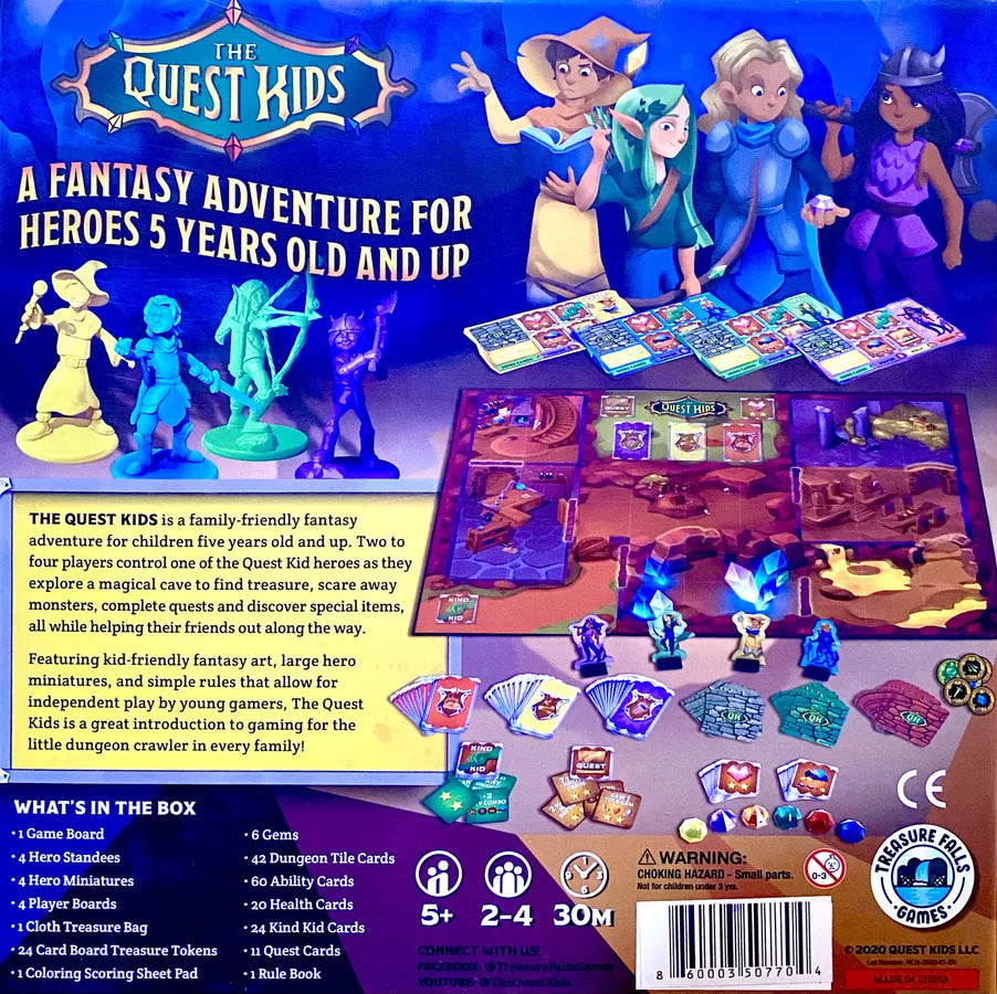 The Quest Kids Board Games Treasure Fall Games
