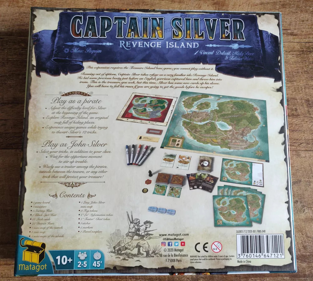 Treasure Island: Captain Silver – Revenge Island Board Games Matagot