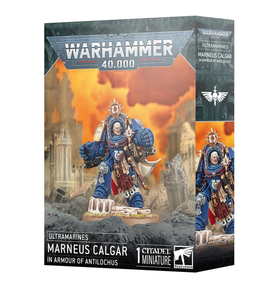 Ultramarines: Marneus Calgar in Armour of Antilochus Miniatures Games Workshop 