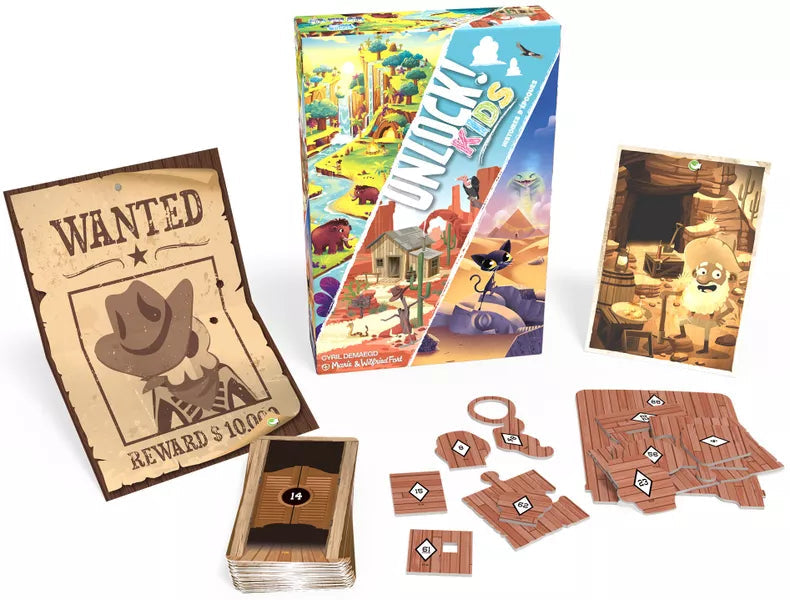Unlock! Kids: Stories from the Past Board Games Space Cowboys