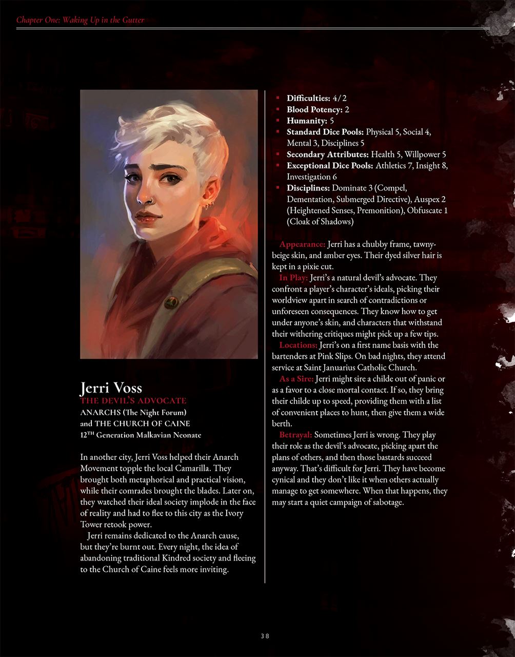 Vampire: The Masquerade 5th Edition - The Crimson Gutter RPG Renegade Games Studios