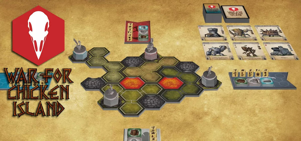 War for Chicken Island Board Games Draco Studios