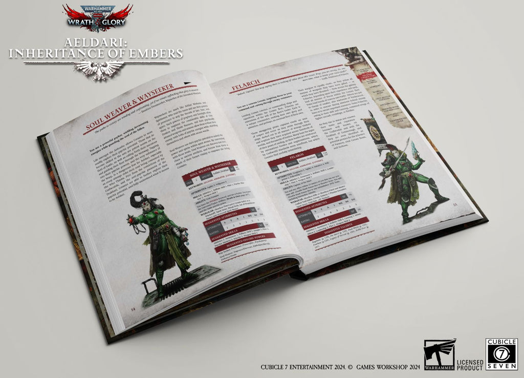 Warhammer 40K: Wrath & Glory - Aeldari: Inheritance of Embers RPG Cubicle Seven