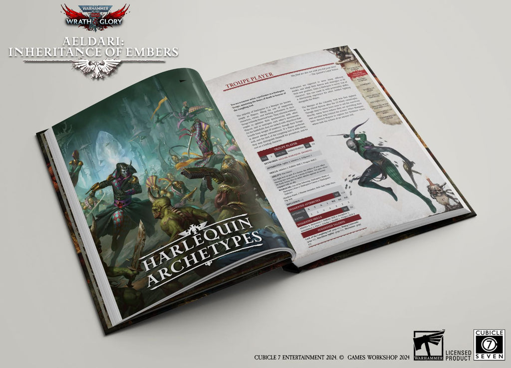 Warhammer 40K: Wrath & Glory - Aeldari: Inheritance of Embers RPG Cubicle Seven