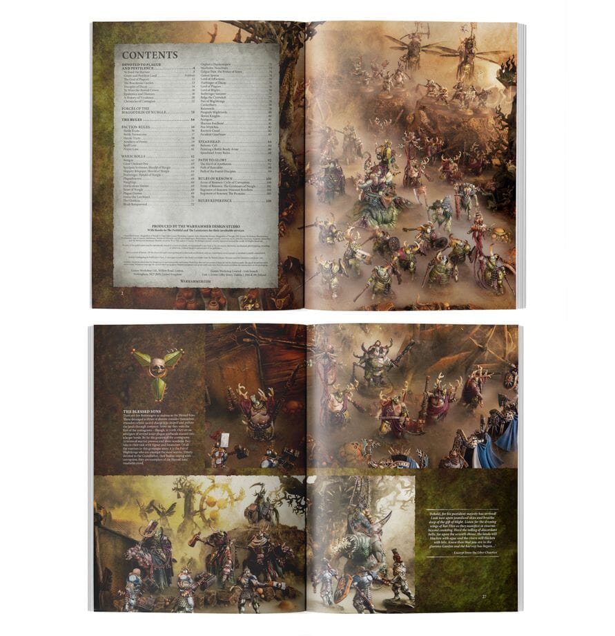 Warhammer AoS Battletome: Maggotkin of Nurgle (2026) Rulebook Games Workshop 