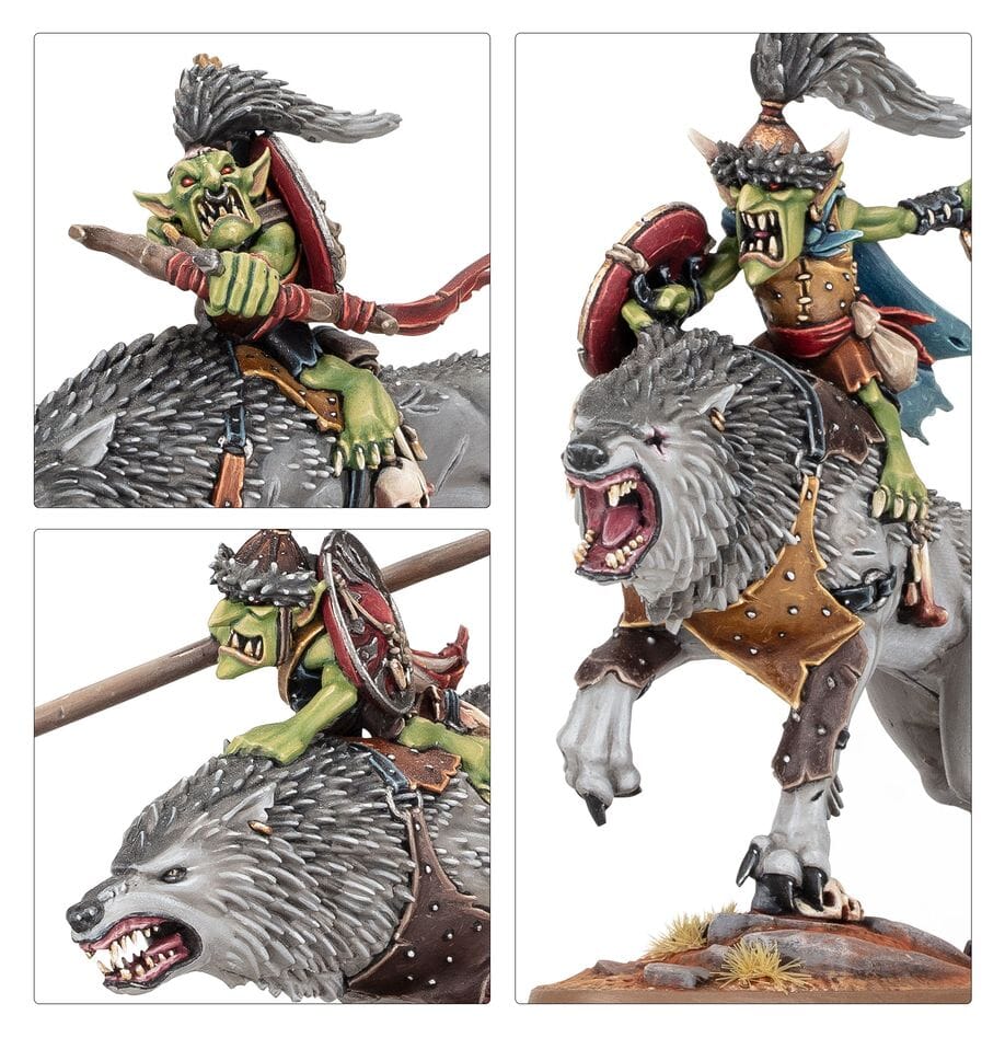 Warhammer AoS: Gloomspite Gitz: Snarlboss and Wolfgit Retinue Miniatures Games Workshop