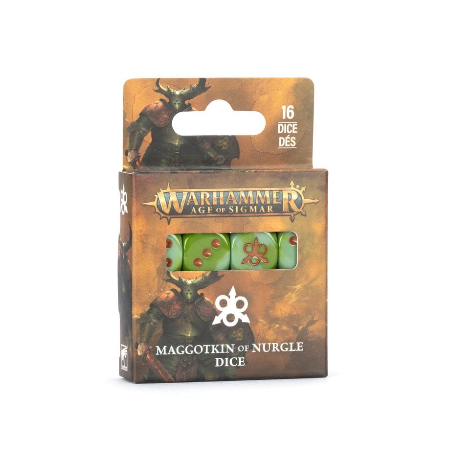 Warhammer AoS: Maggotkin of Nurgle Dice Set Dice Sets & Games Games Workshop 