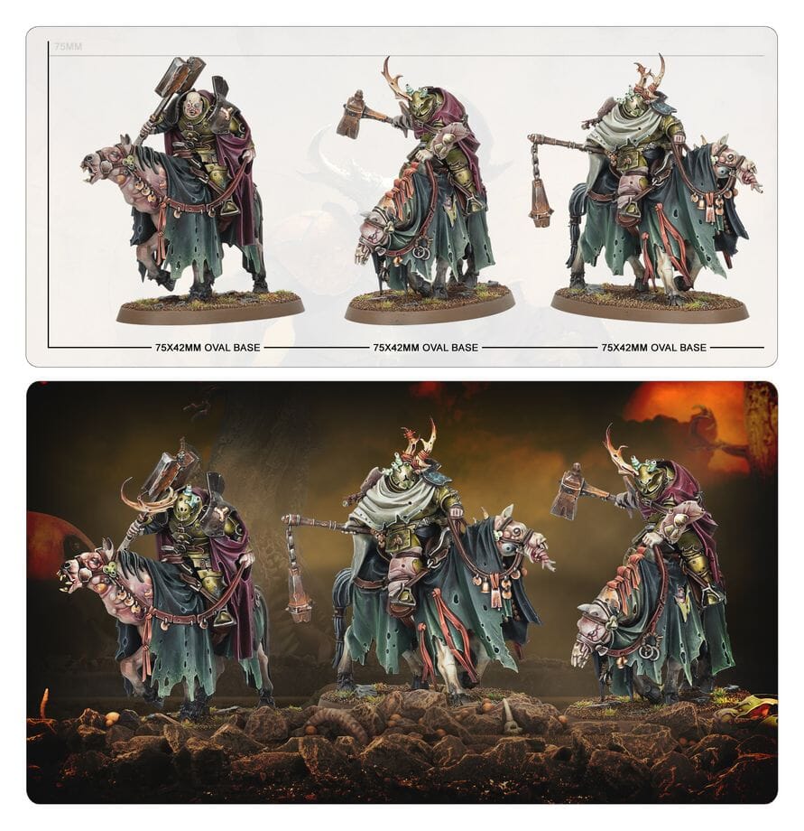 Warhammer AoS: Maggotkin of Nurgle Sloven Knights Miniatures Games Workshop 