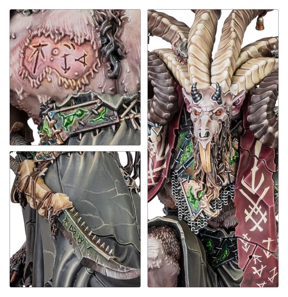 Warhammer AoS: Skaven: Vizzik Skour, Prophet of the Horned Rat Miniatures Games Workshop 