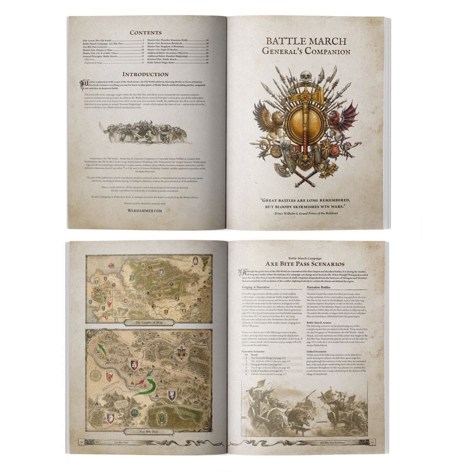 Warhammer: The Old World – Battle March: General's Companion Rulebook Games Workshop 