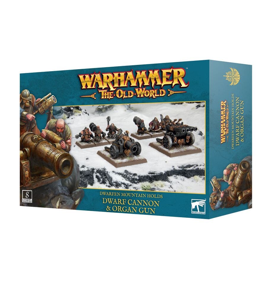 Warhammer the Old World: Dwarfen Mountain Holds - Dwarf Cannon & Organ Gun Miniatures Games Workshop