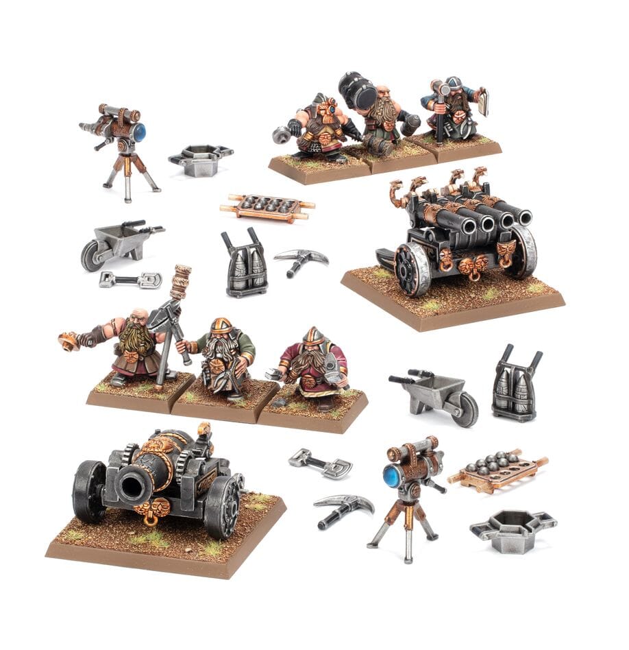 Warhammer the Old World: Dwarfen Mountain Holds - Dwarf Cannon & Organ Gun Miniatures Games Workshop