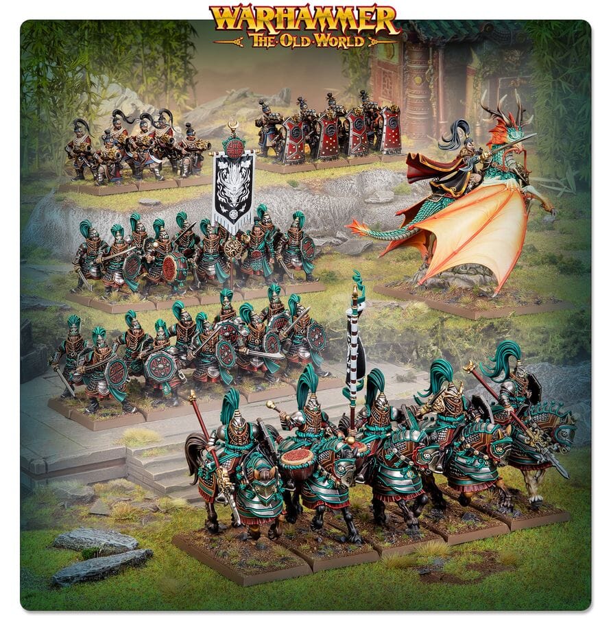 Warhammer the Old World: Grand Cahay Battle March Army Miniatures Games Workshop 