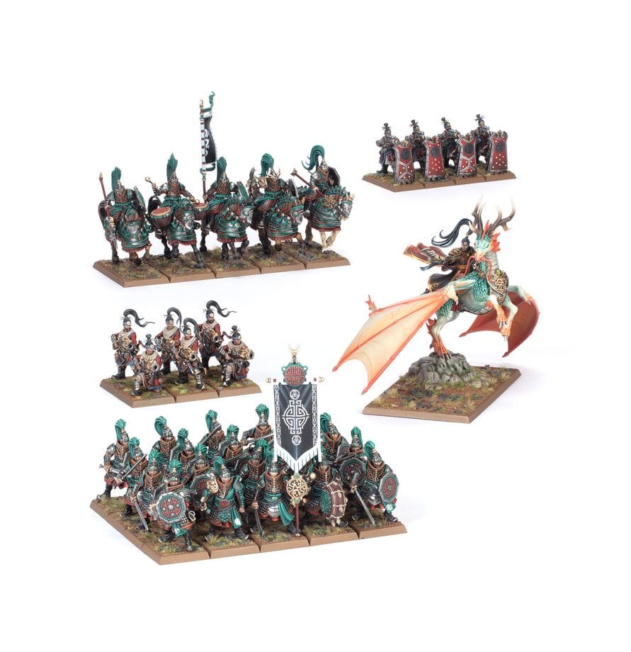 Warhammer the Old World: Grand Cahay Battle March Army Miniatures Games Workshop 