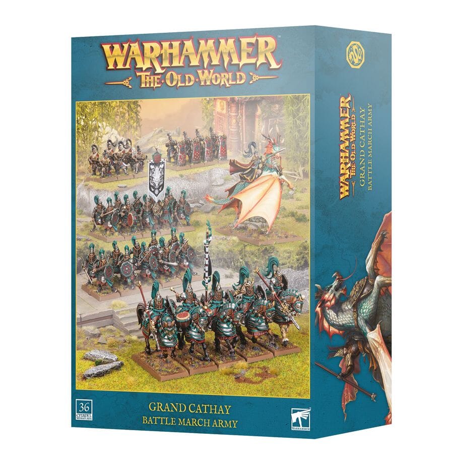 Warhammer the Old World: Grand Cahay Battle March Army Miniatures Games Workshop 