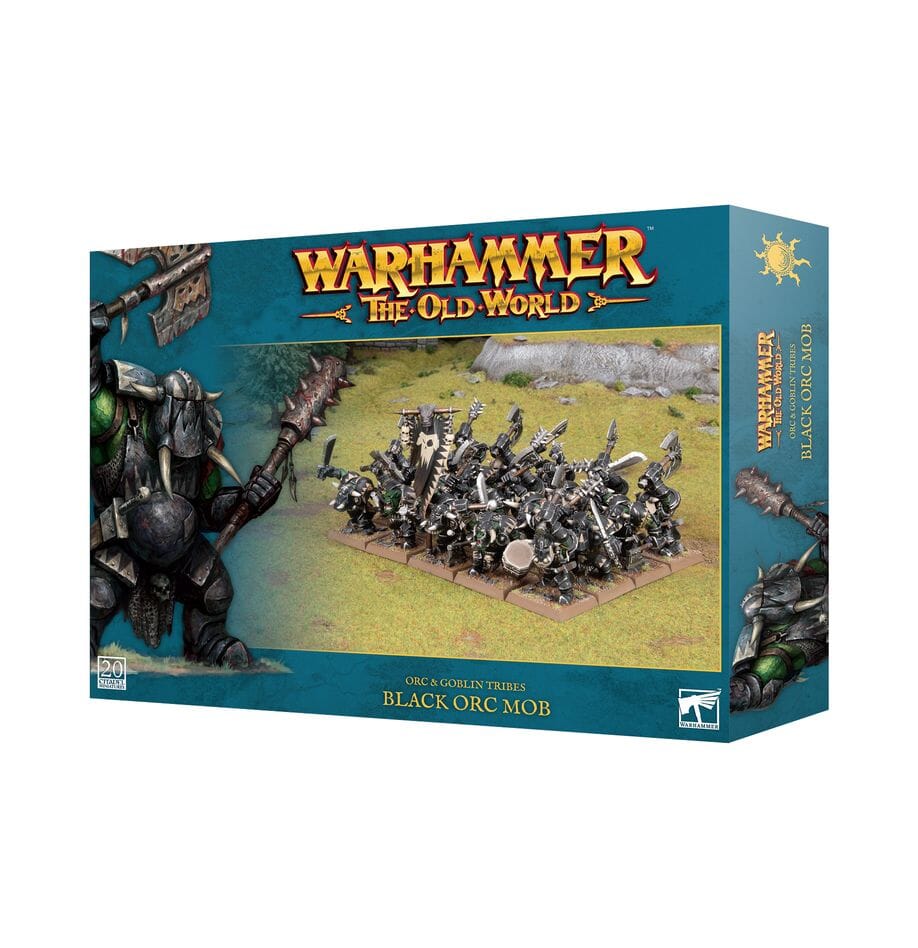 Warhammer the Old World: Orc & Goblin Tribes - Black Orc Mob Miniatures Games Workshop