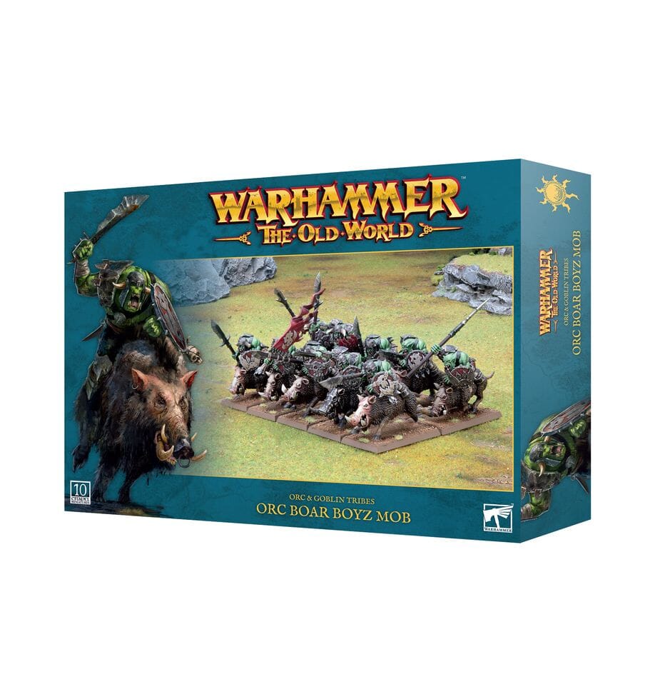 Warhammer the Old World: Orc & Goblin Tribes - Orc Boar Boyz Mob Miniatures Games Workshop