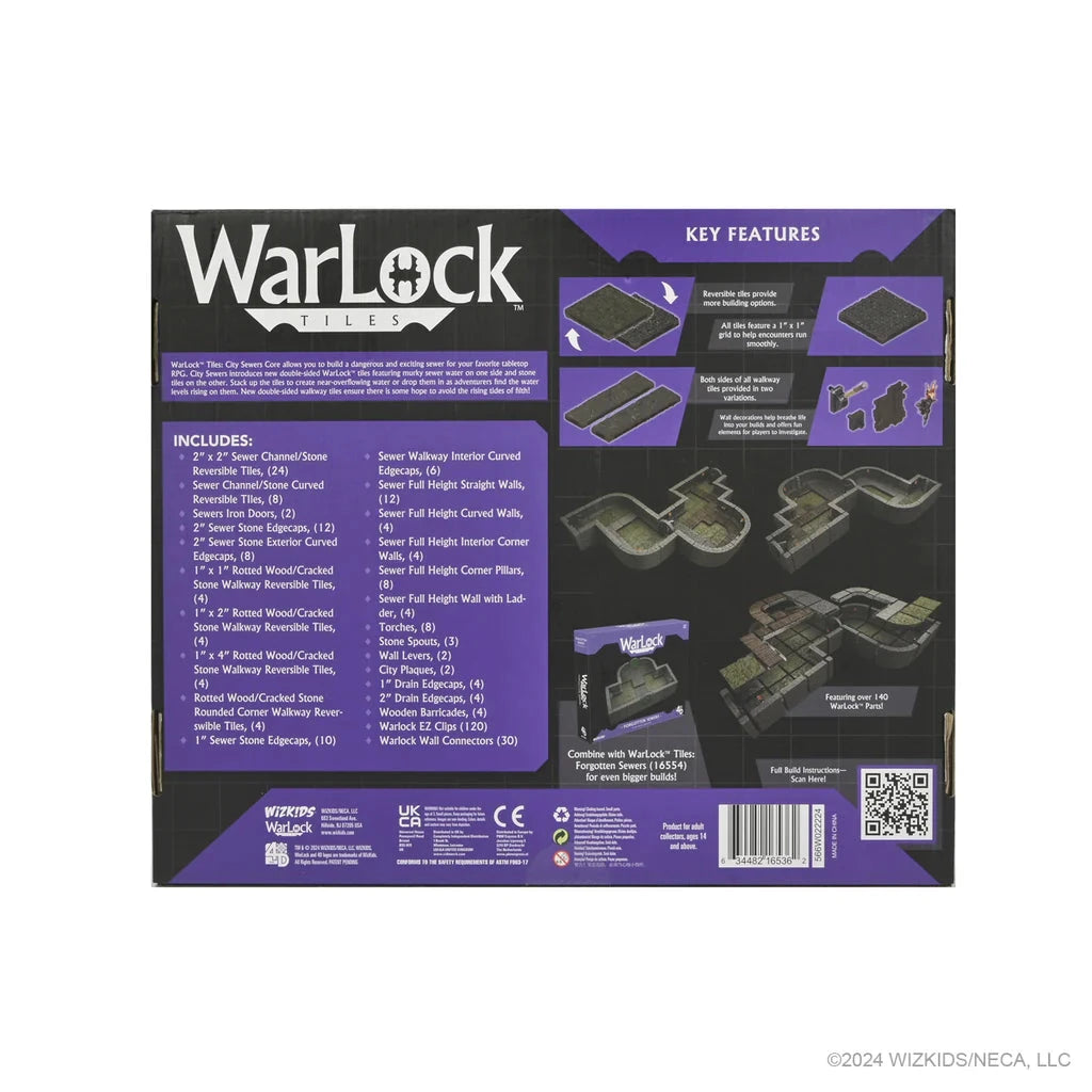 Warlock Tiles: City Sewers Core Set Miniatures Wizkids