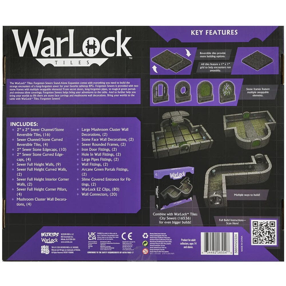 Warlock Tiles: Forgotten Sewers Core Set Miniatures Wizkids