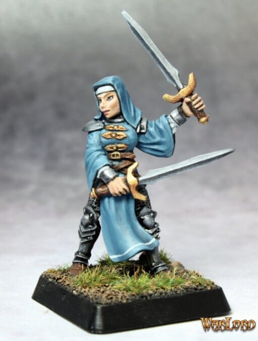 Warlord: Battle Nun, Crusader Adept Miniatures Reaper Minis 