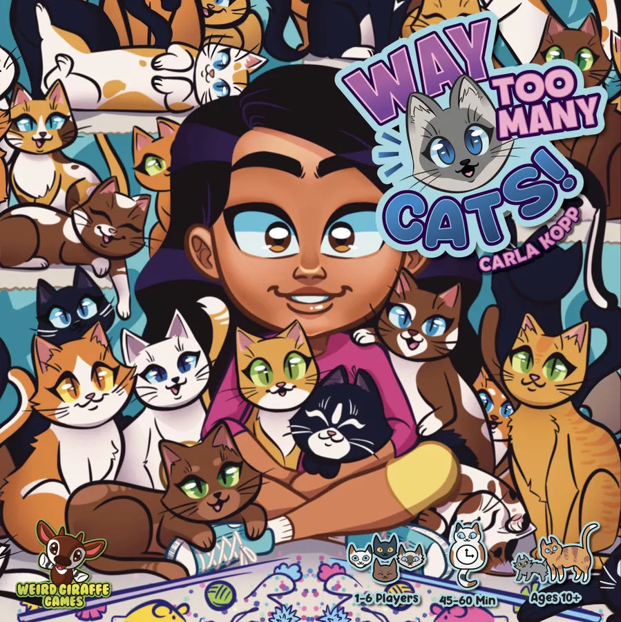 Way Too Many Cats! Board Games Weird Giraffe Games