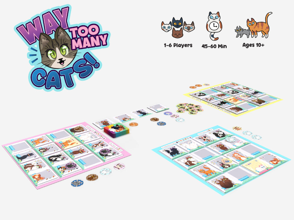 Way Too Many Cats! Board Games Weird Giraffe Games