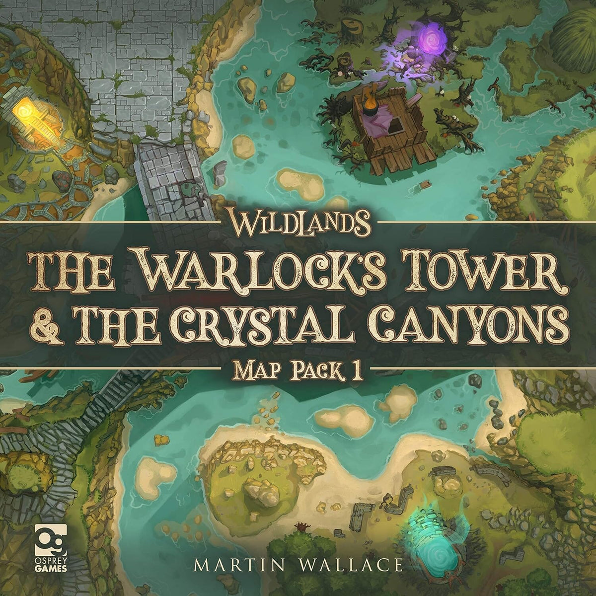 Wildlands: Map Pack 1 The Warlock's Tower & The Crystal Canyons Board Games Osprey Games 