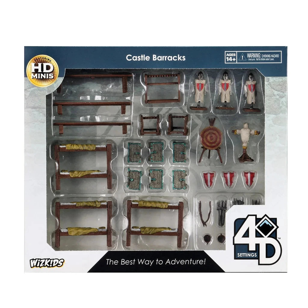 WizKids 4D Settings: Castle Barracks Miniatures Wizkids