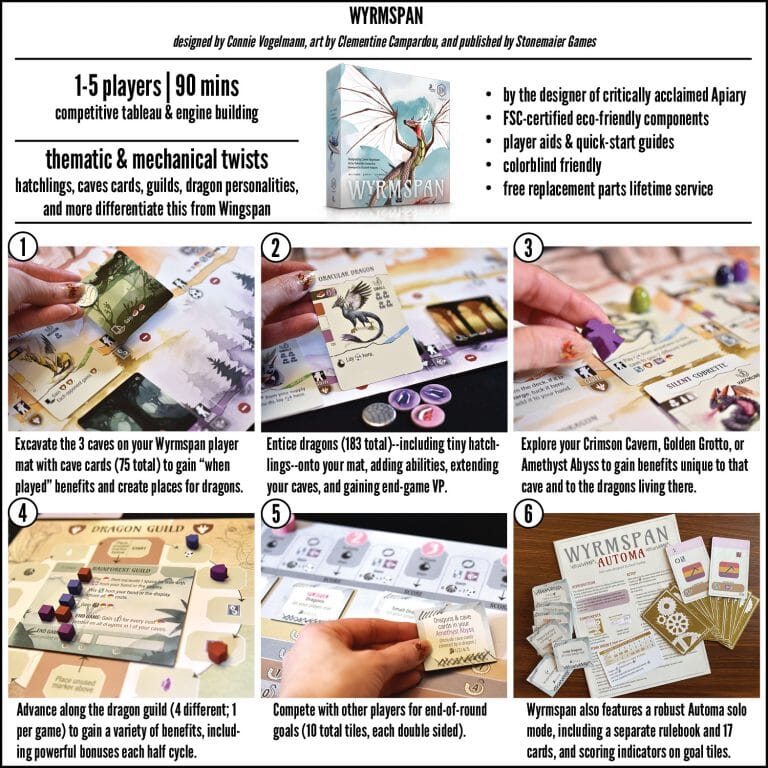 Wyrmspan Board Games Stonemaier