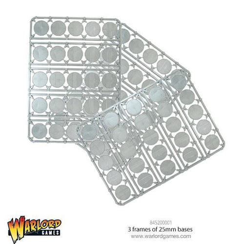 3 Frames of 25mm Bases Miniatures Warlord Games