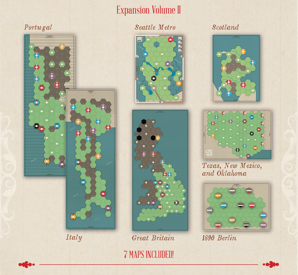 Age of Steam Deluxe: Expansion Volume II Board Games Eagle-Gryphon Games