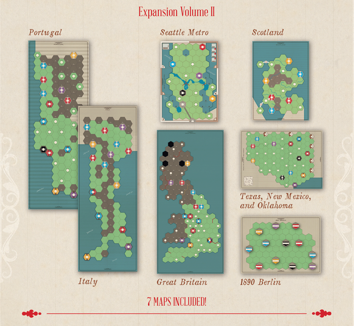 Age of Steam Deluxe: Expansion Volume II Board Games Eagle-Gryphon Games