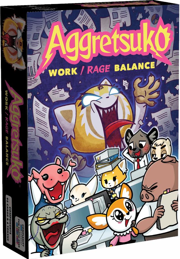 Aggretsuko Work/Rage Balance Card Game Oni Games