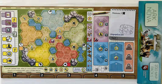 Ark Nova Zoo Map Pack 1 Board Games CAPSTONE GAMES 