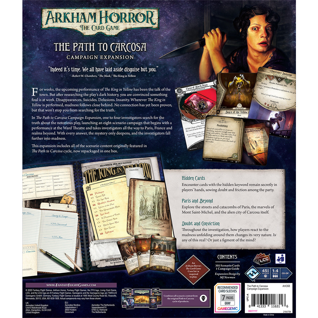 Arkham Horror: The Path to Carcosa Revised Campaign Expansion LCG FFG 
