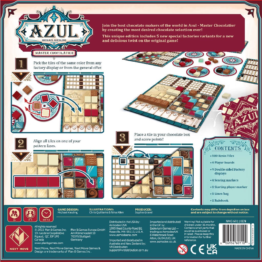 Azul: Master Chocolatier Board Games Next Move 