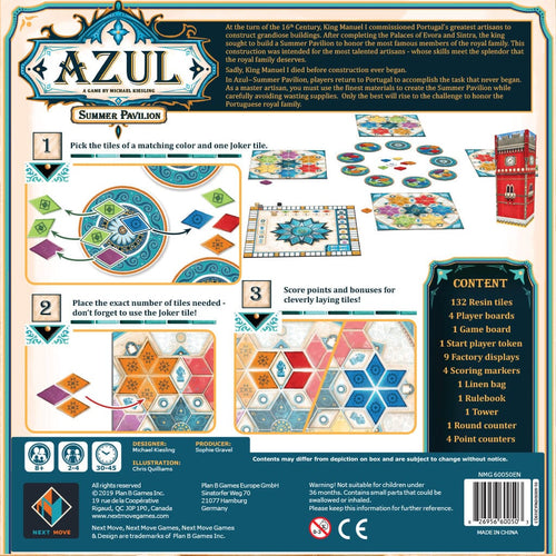 Azul: Summer Pavilion Board Games Next Move