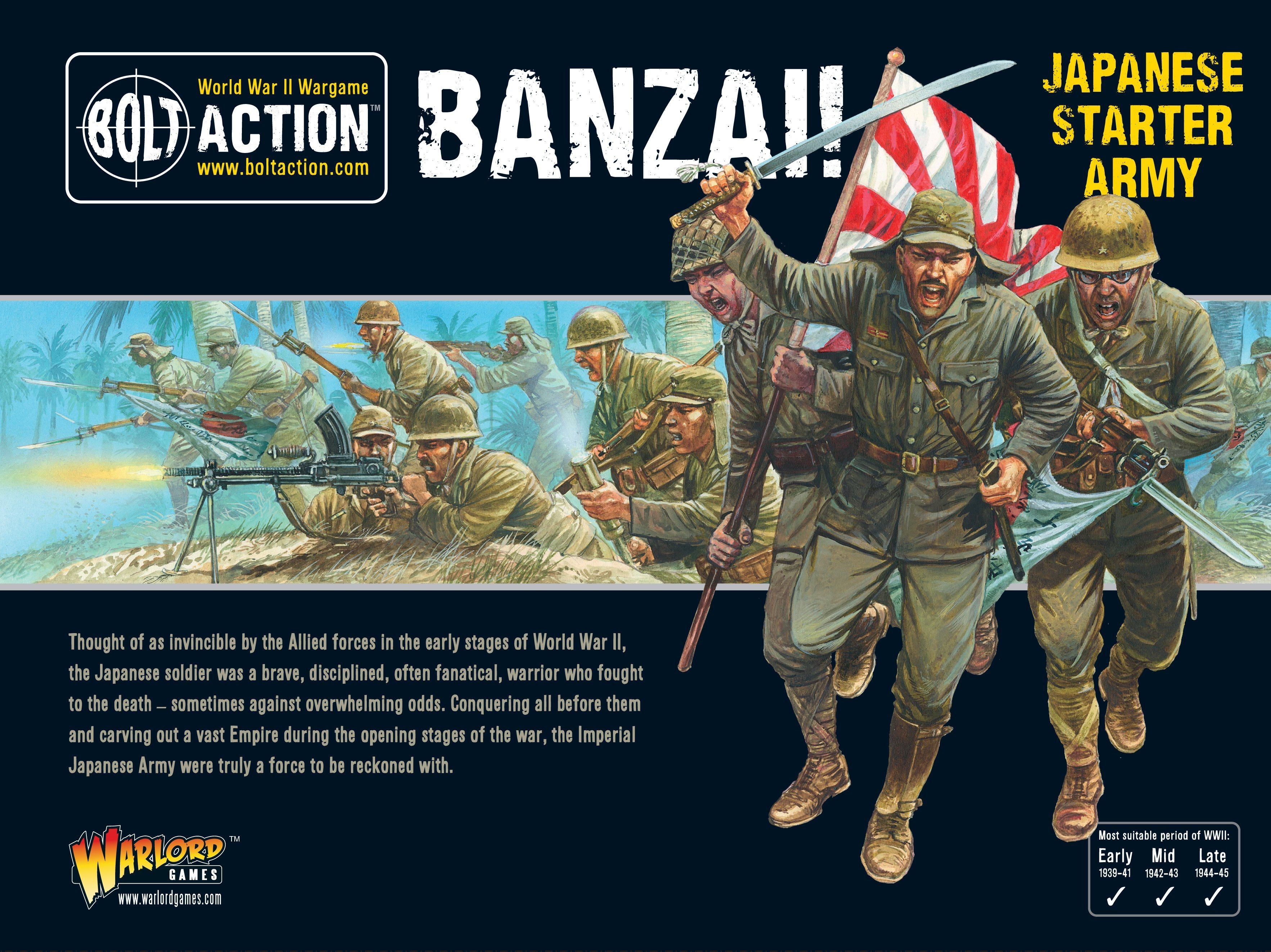 Banzai! Imperial Japanese Starter Army Miniatures Warlord Games