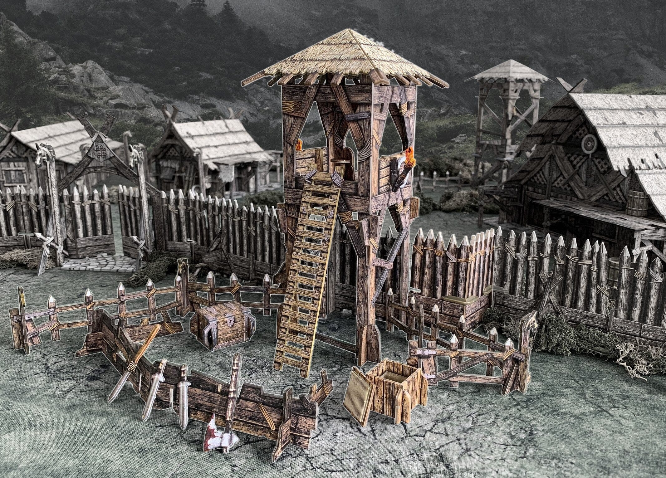 Battle Systems Lookout Tower Miniatures Battle Systems