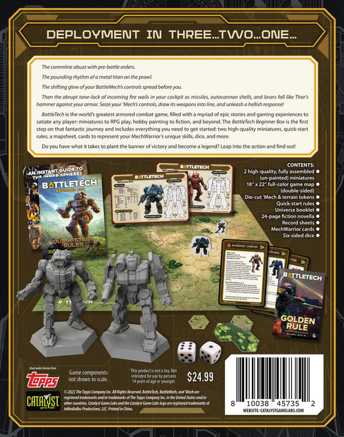 Battletech Beginner Box Miniatures CATALYST GAME LABS