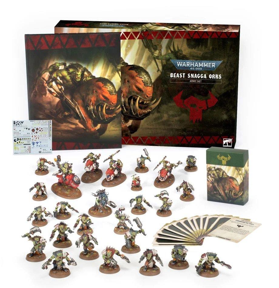 Beast Snagga Orks Army Set Miniatures Games Workshop 