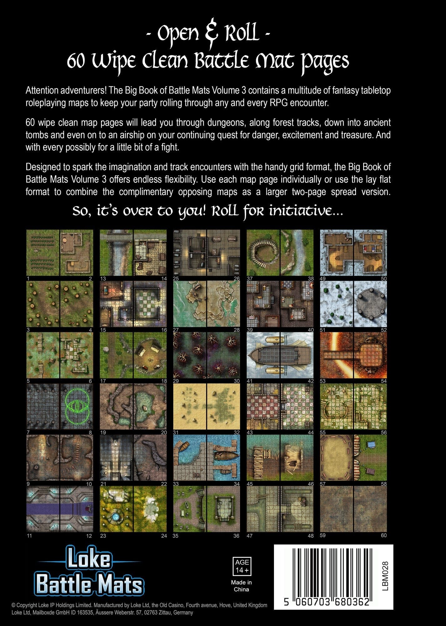 Big Book of Battle Mats Vol 3 RPG Loke