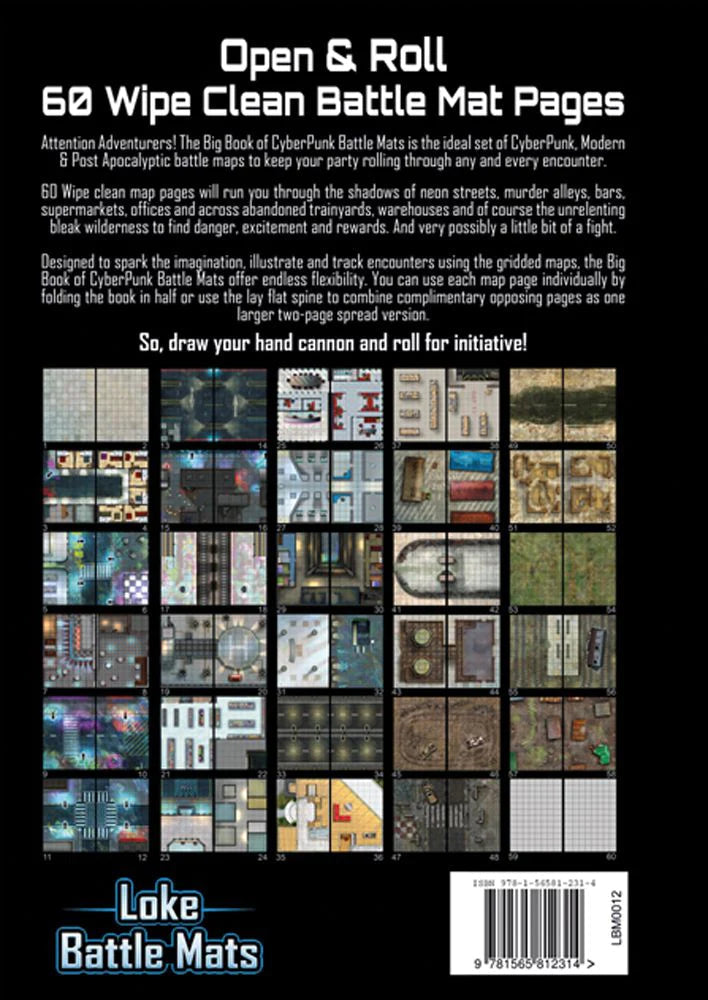 Big Book of Cyberpunk Battle Mats RPG Loke